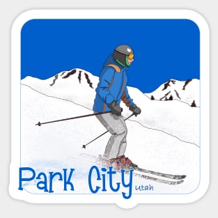 Ski Park City, Utah Sticker